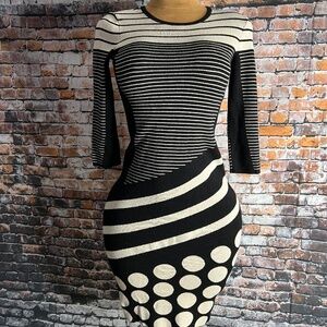 Body Con Stripes and Polka Dots
